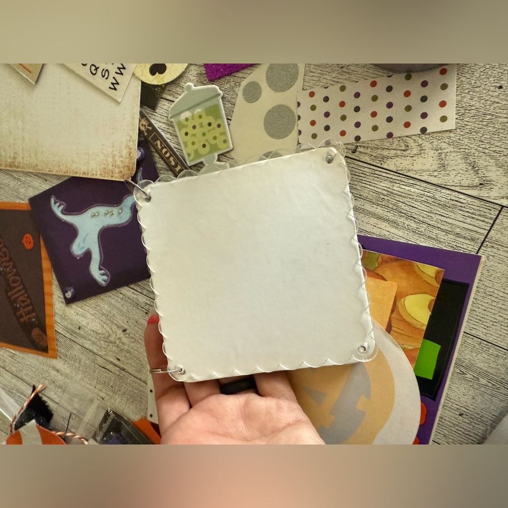 Junk Journal Ephemera Halloween Theme over 100 pieces includes small blank book - Picture 10 of 11